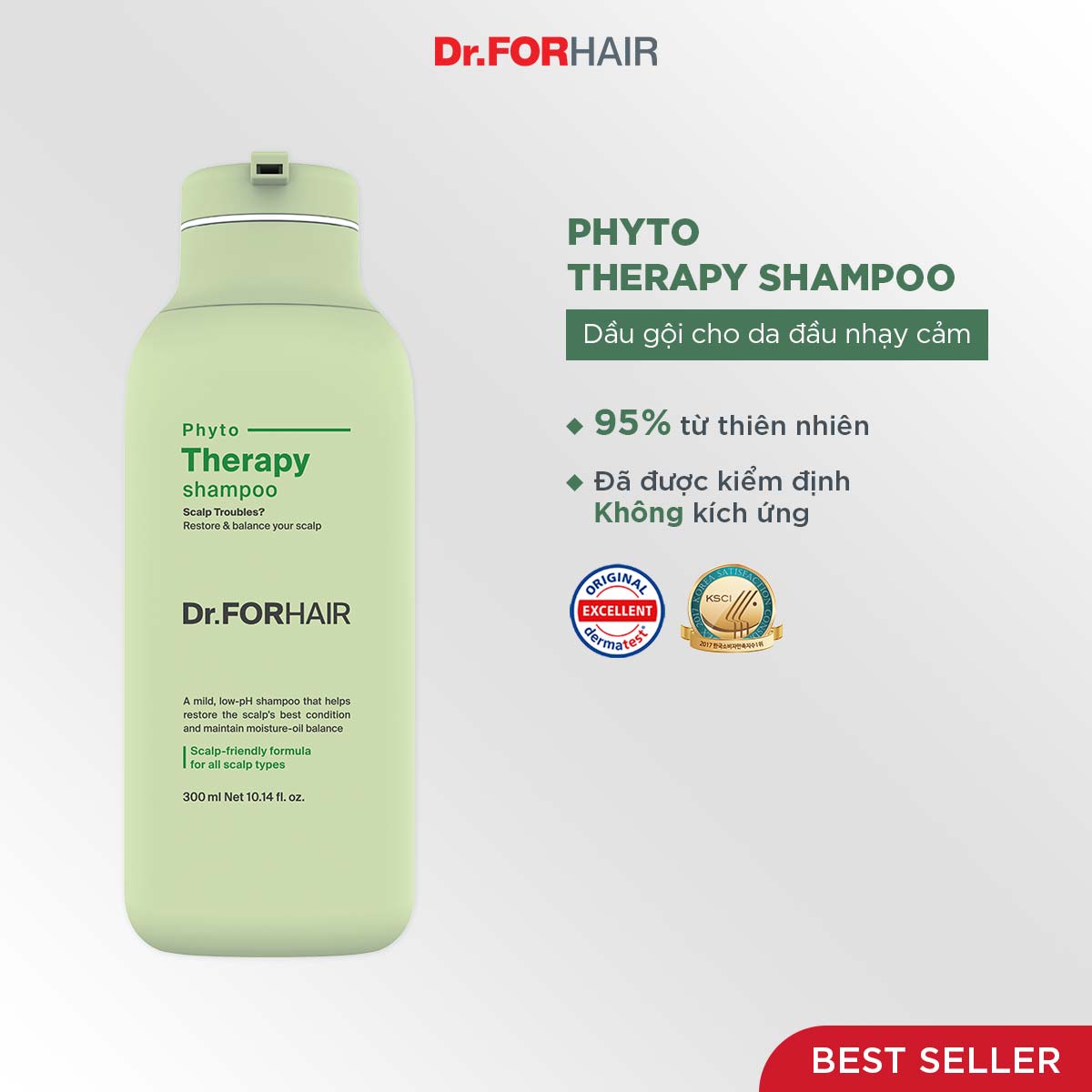 Dầu gội cho da nhạy cảm Dr.FORHAIR PHYTO THERAPY SHAMPOO